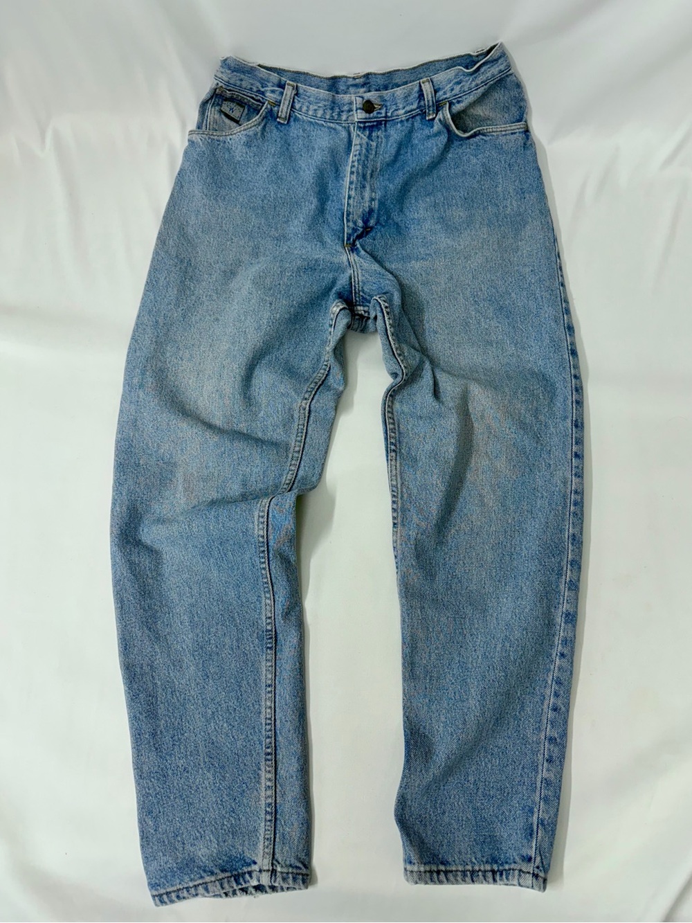 Vintage Wrangler Jeans Light Wash High Rise Straight Leg Size 16 Tall 40”